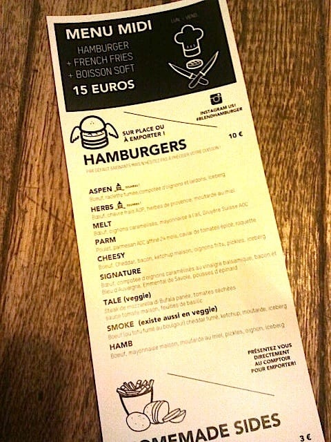 carte Blend Hamburger